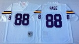 NFL Minnesota Vikings #88 Page White Throwback Jersey