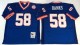 NFL Naw York Giants #58 Banks Blue Throwback Jersey