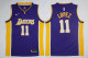 Nike NBA Los Angeles Lakers #11 Lopez Purple Jersey