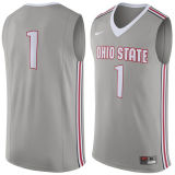 NCAA Ohio State Buckeyes #1 Nike Replica Jersey - Gray