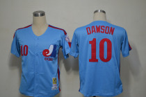 Mlb Montreal Expos 10 Aadre Dawson 1982 Blue Throwback Jerseys