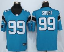 Nike Carolina Panthers 99 Short Blue Limited Jerseys