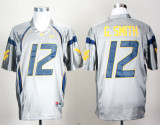 Nike West Virginia Mountaineers Geno Smith 12 Grey College Football Jersey