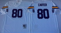 NFL Minnesota Vikings #80 Carter White Throwback Jersey