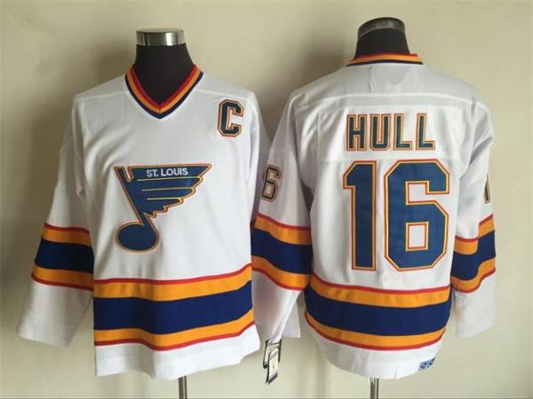 NHL St. Louis Blues #16 Hull White Jersey
