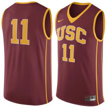 NCAA USC Trojans #11 Nike Basketball Jersey Cardinal