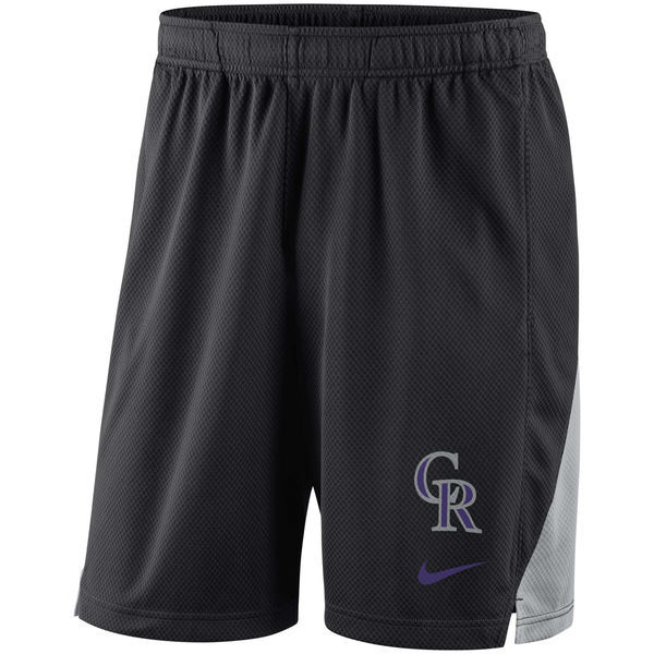 Mens Colorado Rockies Nike Black Franchise Performance Shorts