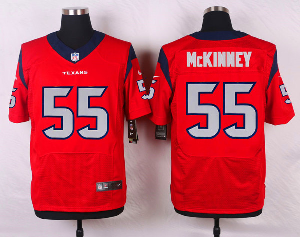 Nike Houston Texans #55 McKimney Red Elite Jersey