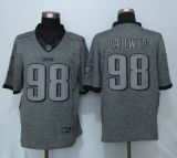 Nike Philadelphia Eagles 98 Barwin Gray Mens Stitched Gridiron Gray Limited Jersey