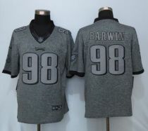 Nike Philadelphia Eagles 98 Barwin Gray Mens Stitched Gridiron Gray Limited Jersey