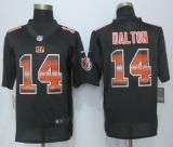 2015   New Nike Cincinnati Bengals 14 Dalton  Black  Strobe Limited Jersey