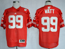 Wisconsin Badgers #99 J.J Watt Red Jersey