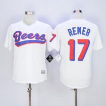 DOUG REMER #17 BASEketball BEERS MOVIE BUTTON DOWN JERSEY WHITE- ANY SIZE