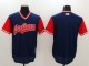 MLB Cleveland Indains Blank All Rise D.Blue Pullover New Jersey