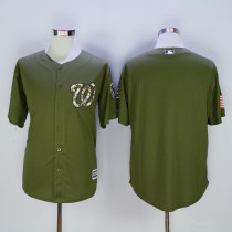 MLB Washington Nationals Blank Salute To Service Green Jersey