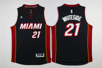 NBA Miami Heat #21 Whiteside Black New Jersey