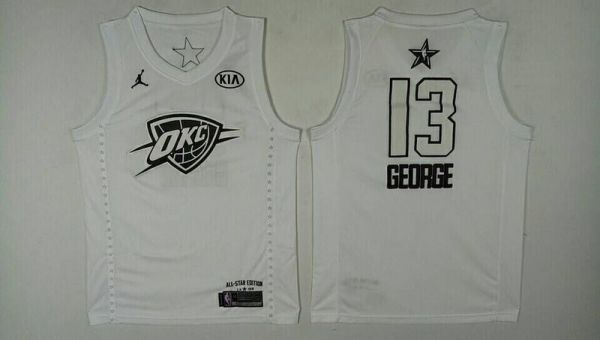 NBA Oklahoma City Thunder #13 George White 2018 All Star Jersey
