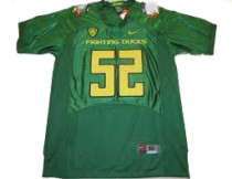 Oregon Ducks #52 Dewitt Stuckey Green ncaa football jersey