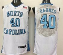 North Carolina #40 Harrison Barnes Signed UNC Tarheels Replica Jersey