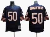Blue Singletary Bears NFL Throwback #50 Jersey