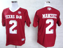 Texas A&M Aggies 2 Manziel White Jersey