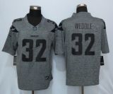 New Nike San Diego Chargers 32 Weddle Gray Mens Stitched Gridiron Gray Limited Jersey