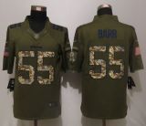 New Nike Minnesota Vikings 55 Barr Green Salute To Service Limited Jersey