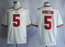 Florida State Seminoles Jameis Winston 5 White Jersey