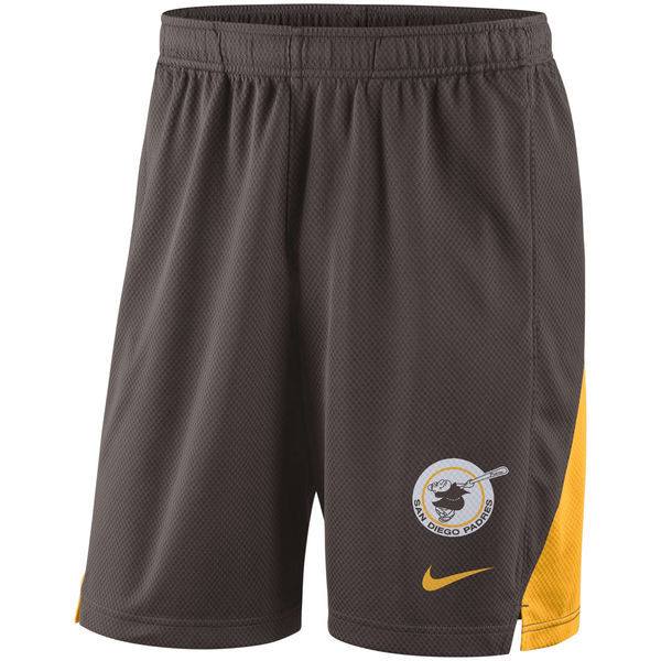 Mens San Diego Padres Nike Brown Franchise Performance Shorts