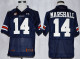 NCAA Auburn Tigers #14 Nick Marshall Navy Blue Jersey