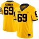 NCAA Michigan Wolverines #69 Henry Yellow Football Jersey