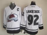 NHL Colorado Avalanche #92 Landeskog White Jersey