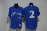 MLB Toronto Blue Jays #2 Tulowitzki Spring Training Blue Jersey