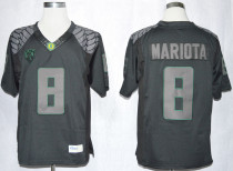 NCAA Oregon Ducks #8 Marcus Mariots Blackout Jersey