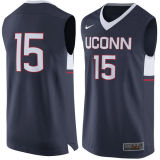 NCAA UConn Huskies #15 Nike Basketball Jersey Navy