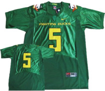 Oregon Ducks #5 Green  Jersey