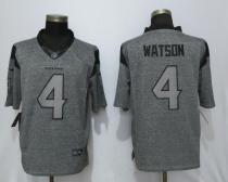 Nike Houston Texans 4 Watson Gridiron Gray Limited Jersey