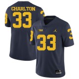 NCAA Michigan Wolverines #33 Charlton D.Blue Football Jersey