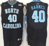 2016 North Carolina Tar Heels Harrison Barnes 40 College Basketball Jersey - Black