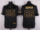 Mens Miami Dolphins #85 Duper Pro Line Black Gold Collection Jersey