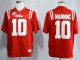 Ole Miss Rebels Eli Manning 10 College Football Jerseys-Red