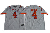2017 Mens Clemson Tigers #4 DeShaun Watson Diamond Quest Limited Jersey White
