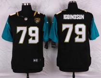 Nike Jacksonville Jaguars #79 Igbinosun Black Elite Jersey