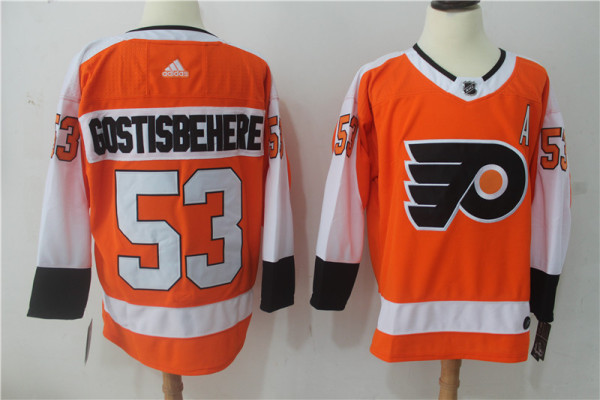 Adidas NHL Philadelphia Flyers #53 Gostisbehere Orange Jersey