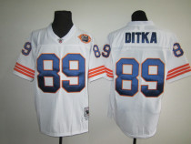 Mike Ditka White Jersey, Reebok Chicago Bears #89 Throwback Jersey