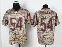 NFL Nike Loving Chicago #54 Brian USMC Digital Camo Jerseys United States Flag
