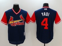 MLB St.Louis Cardinals #4 Yadi All Rise Grey Pullover New Jersey
