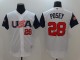 2017 World Baseball USA #28 Posey White Classic Jersey
