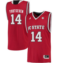 NCAA NC State Wolfpack #14 Yurtseven College Basketball Red Jersey