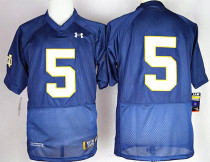 Under Armour Norte Dame Fighting Irish 5 Everett Golson Blue Shamrock Series College Football Jersey